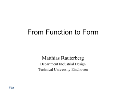 From Function to Form