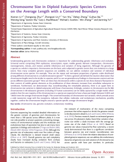 Chromosome Size - Department of Statistics, Purdue University
