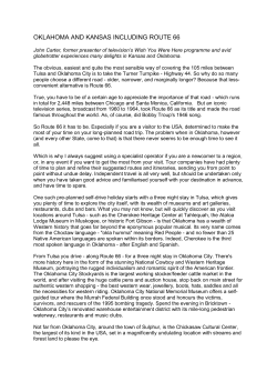 oklahoma and kansas including route 66