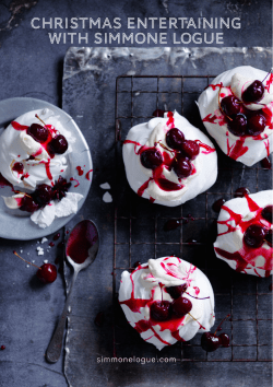 CHRISTMAS ENTERTAINING WITH SIMMONE LOGUE