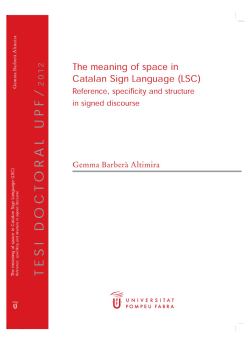The meaning of space inCatalan Sign