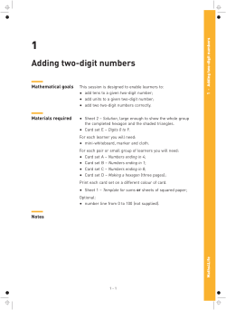Adding two-digit numbers