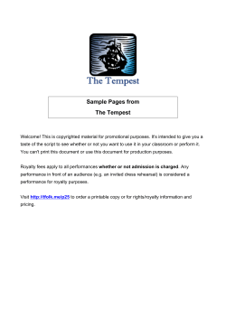 Sample Pages from The Tempest