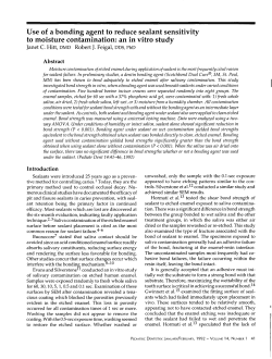 Use of a bonding agent to reduce sealant sensitivity to moisture
