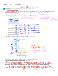 OC4-1 Discrete Linear Functions