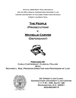 The People (Prosecution) v. Michelle Carver