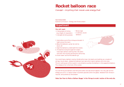 Rocket balloon race