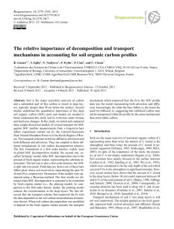 The relative importance of decomposition and