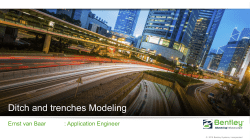 Ditch and trenches Modeling