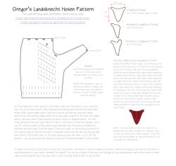 Gregor`s Landsknecht Hosen Pattern