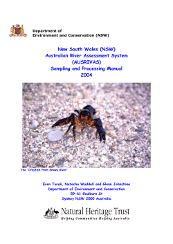 (NSW) Australian River Assessment System