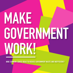 nine common-sense ideas to reduce government waste