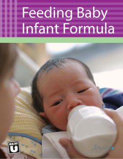 Feeding Baby Infant Formula