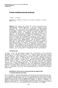 Cobalt-mediated steroid synthesis