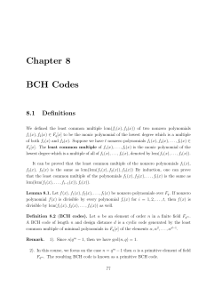 Lecture Notes for Chap 8.