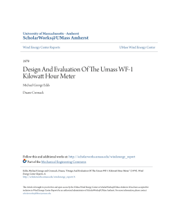 Design And Evaluation Of The Umass WF