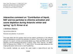 Interactive comment on &ldquo;Contribution of liquid, NAT and ice particles
