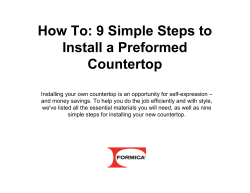 9 Simple Steps to Install a Preformed Countertop