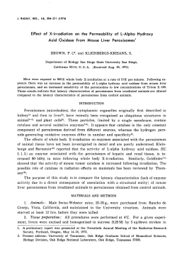 Effect of X-irradiation on the Permeability of L