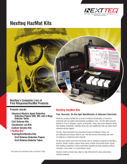 Nextteq HazMat Kits