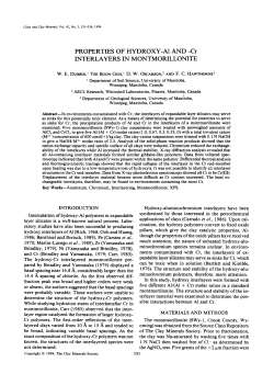 Cr INTERLAYERS IN MONTMORILLONITE