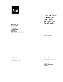 Crime and Justice Trends in the United States