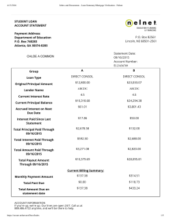 Group Loan Type Original Principal Amount Lender