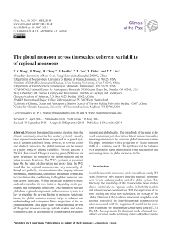 The global monsoon across timescales