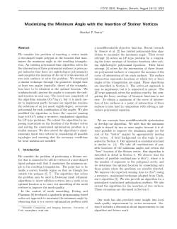 Maximizing the Minimum Angle with the Insertion of Steiner Vertices