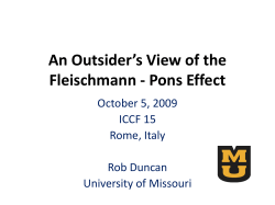 Prospects for the Discovery of New Energy Science - LENR-CANR