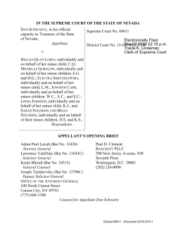 Opening Brief of Appellant State to Supreme Court (March 7, 2016)