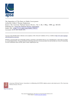 The American Political Science Re