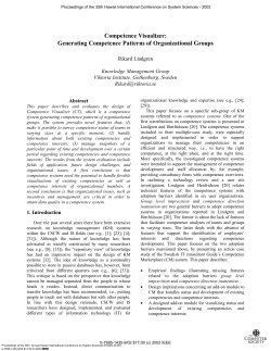 Generating Competence Patterns of Organizational