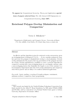 Rotational Polygon Overlap Minimization and
