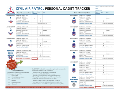 Personal Cadet Tracker - Sheldon Cadet Squadron