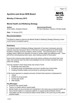 Paper 13 - NHS Ayrshire and Arran.