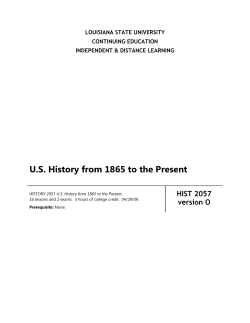 US History from 1865 to the Present