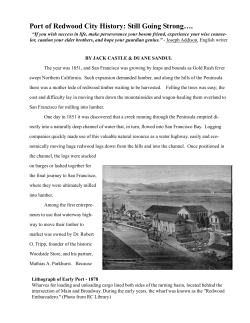 port history for web - Port of Redwood City