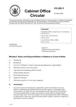 Cabinet Office Circular
