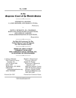 Amicus Brief of Common Cause and The Campaign Legal Center in