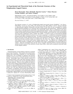 An Experimental and Theoretical Study of the Electronic Structure of