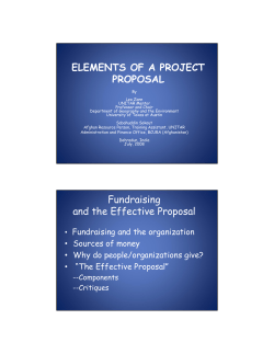 elements of a project proposal