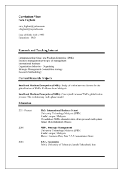 cv - Dr. Sara Foghani