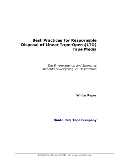 Best Practices for Tape Disposal