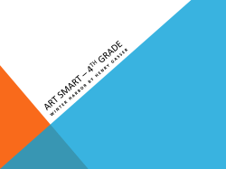 Art smart &ndash; 4th grade