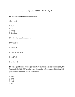 Answer on Question #57036 – Math – Algebra 16. Simplify the