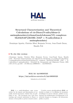 Structural Characterization and Theoretical Calculations of cis