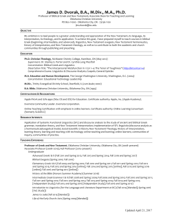 CV - James D. Dvorak, Ph.D.