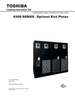 4310 Series Kick Plate Instillation Insturctions