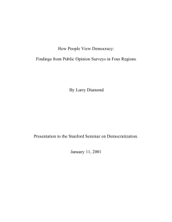 How People View Democracy